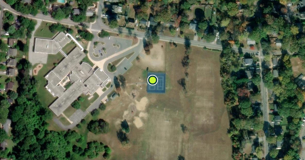 Satellite view of Anne Arundel County Pickleball Courts