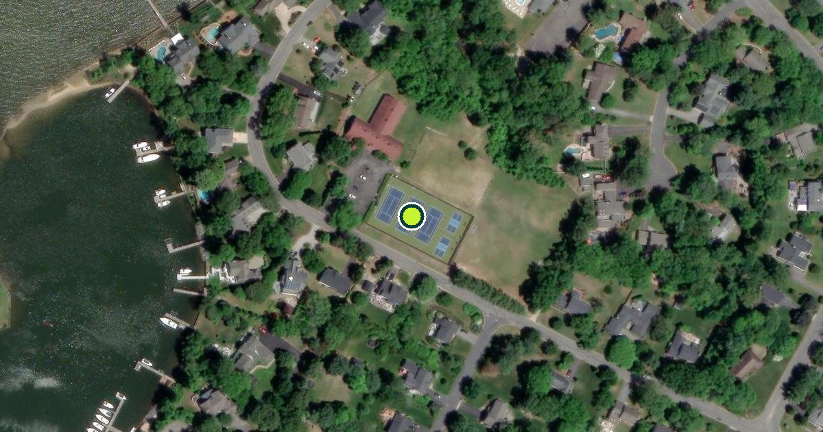 Satellite view of Anne Arundel County Pickleball Courts