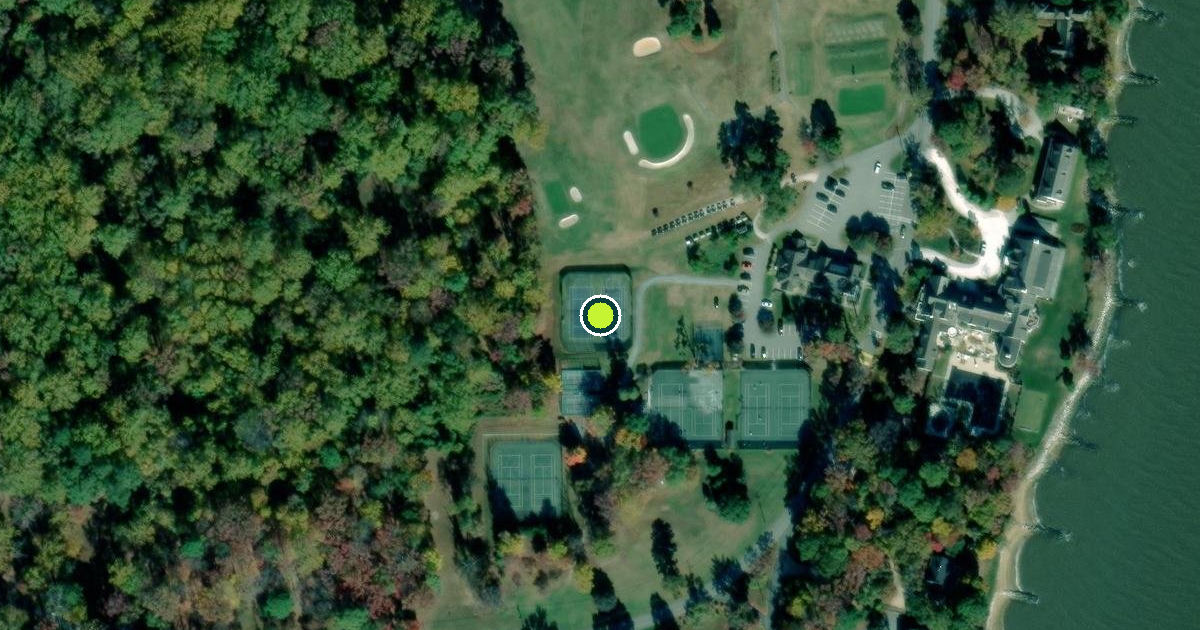 Satellite view of Anne Arundel County Pickleball Courts