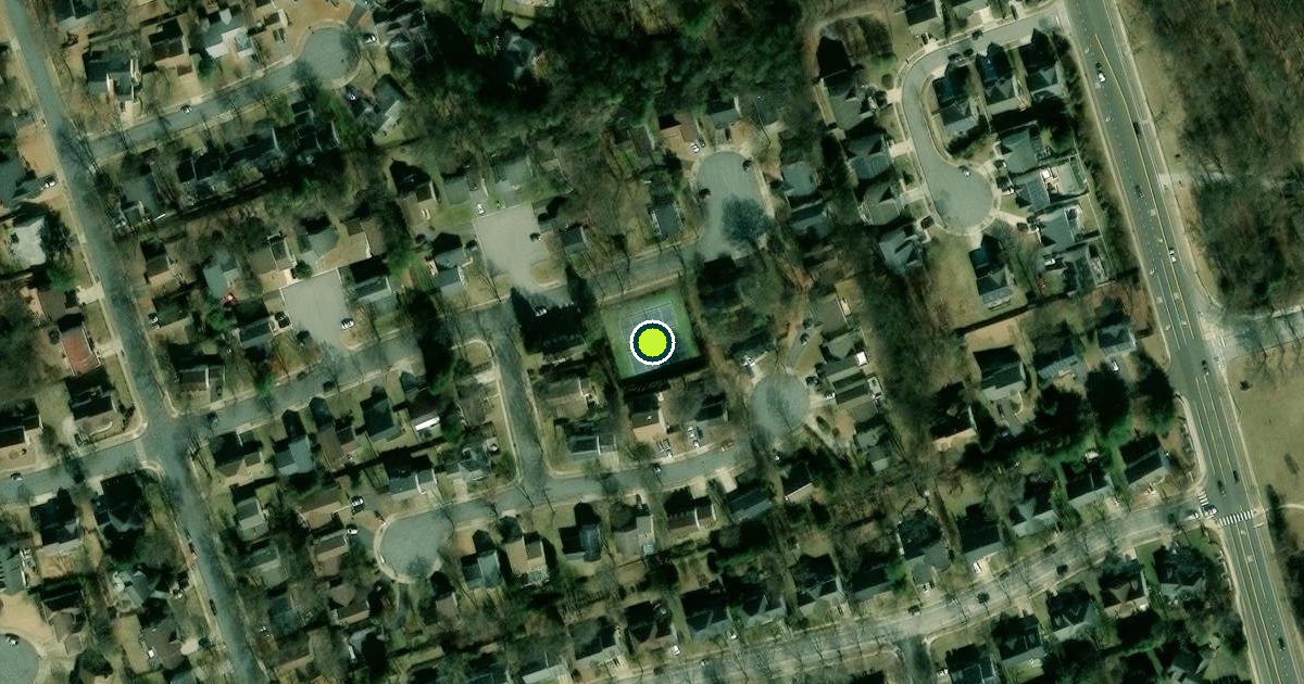 Satellite view of Anne Arundel County Pickleball Courts