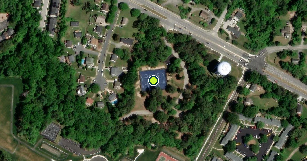 Satellite view of Anne Arundel County Pickleball Courts