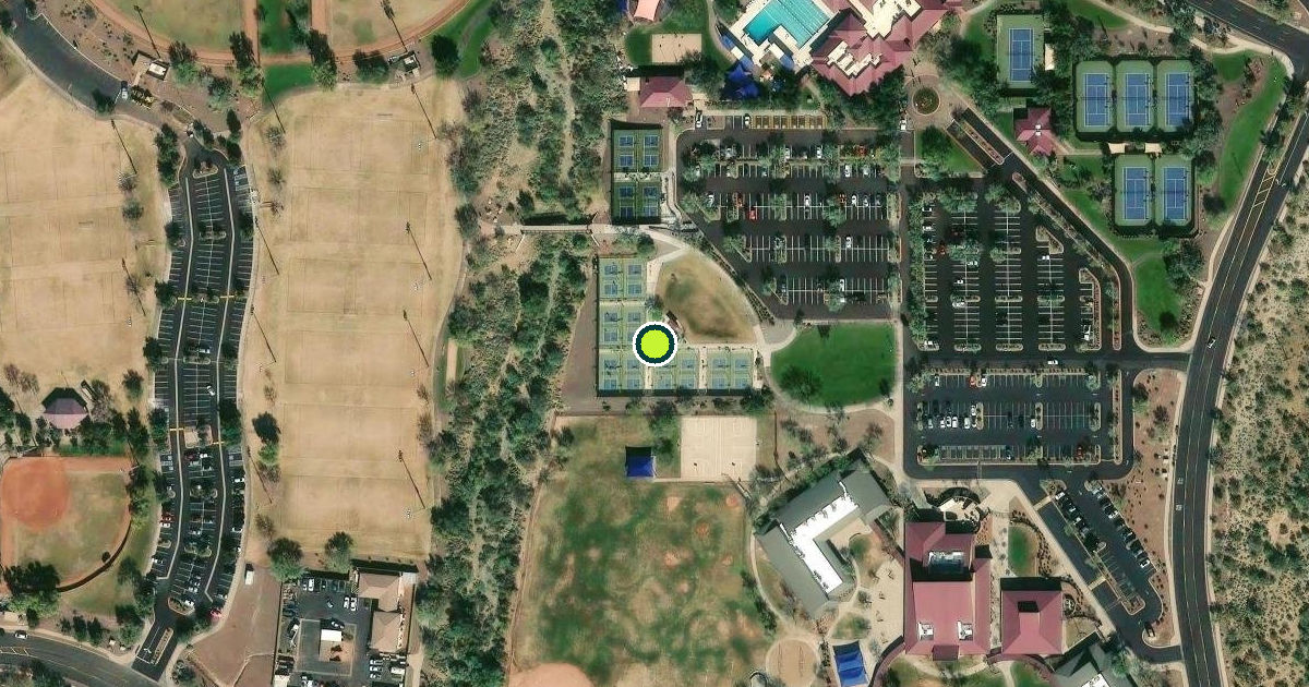 Satellite view of Anthem Community Pickleball Courts