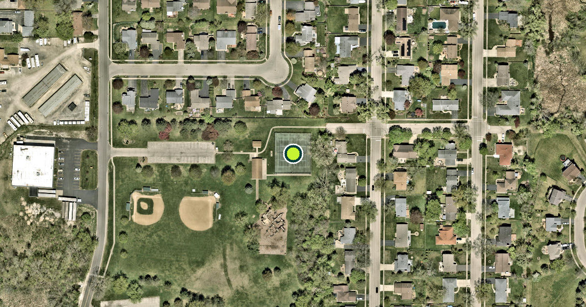 Satellite view of Antioch Pickleball Courts