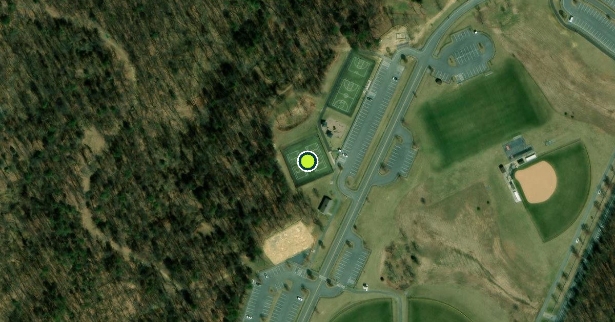 Satellite view of Antrim Township Pickleball Courts