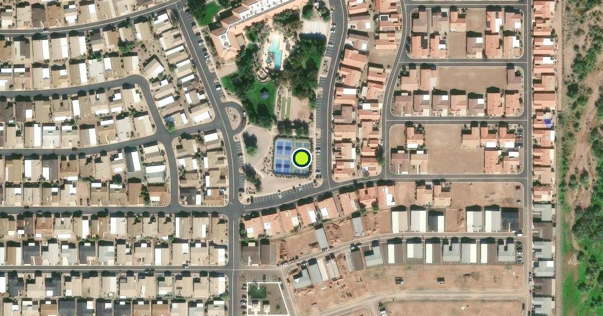 Satellite view of Apache Junction Pickleball Courts