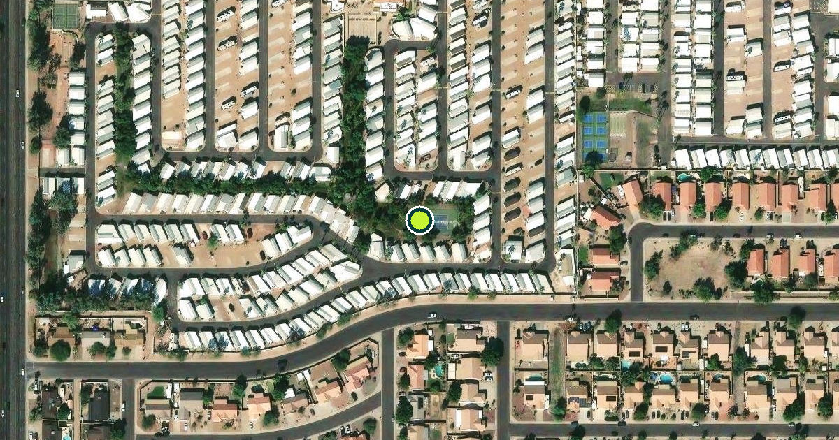 Satellite view of Apache Junction Pickleball Courts
