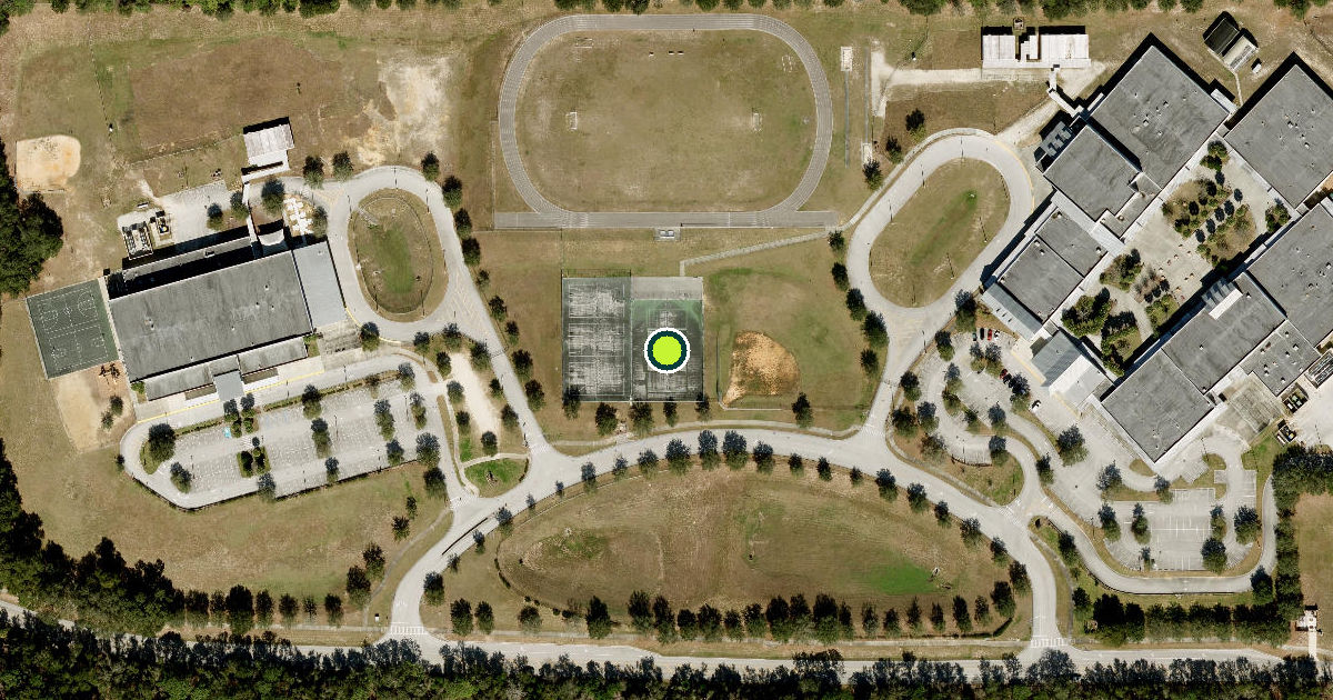 Satellite view of Apopka Pickleball Courts