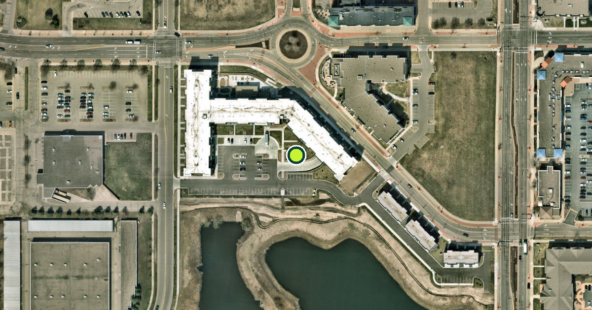 Satellite view of Apple Valley Pickleball Courts
