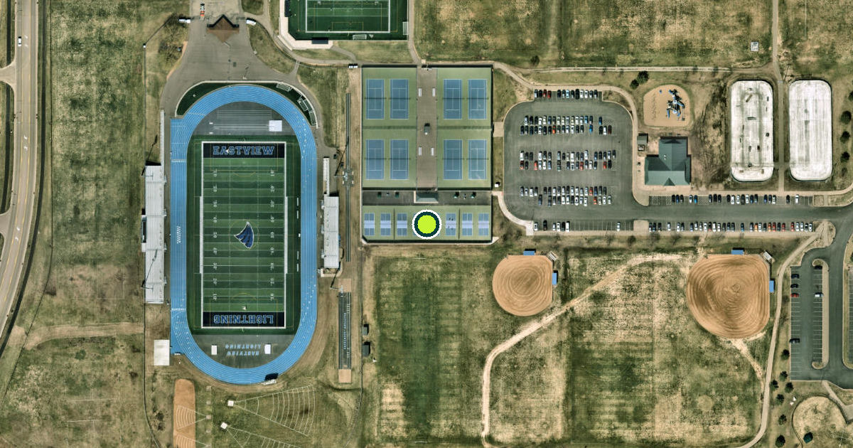 Satellite view of Apple Valley Pickleball Courts