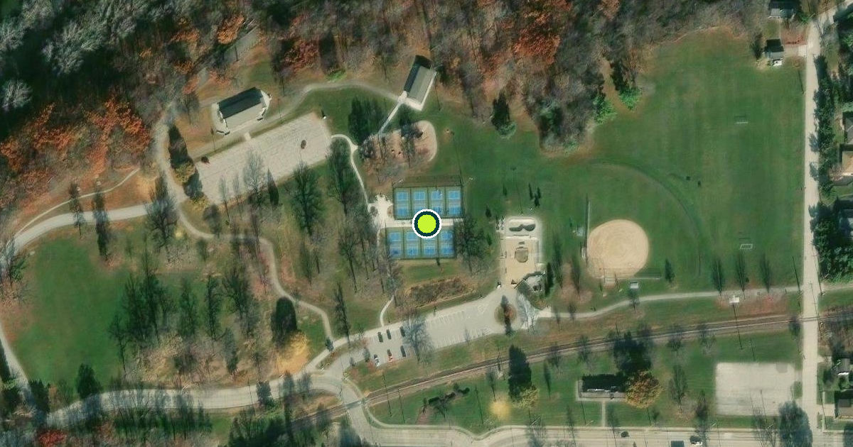 Satellite view of Appleton Pickleball Courts