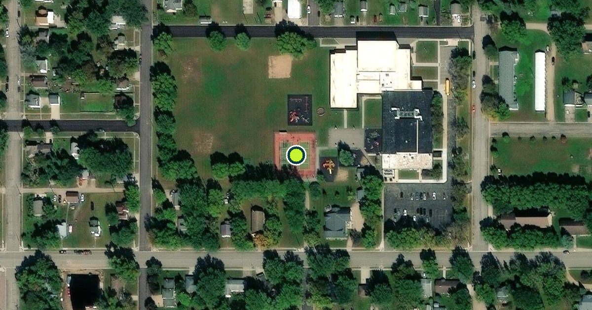Satellite view of Appleton Pickleball Courts