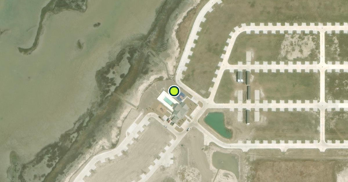 Satellite view of Aransas County Pickleball Courts