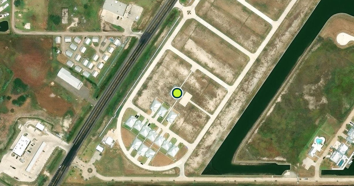 Satellite view of Aransas County Pickleball Courts