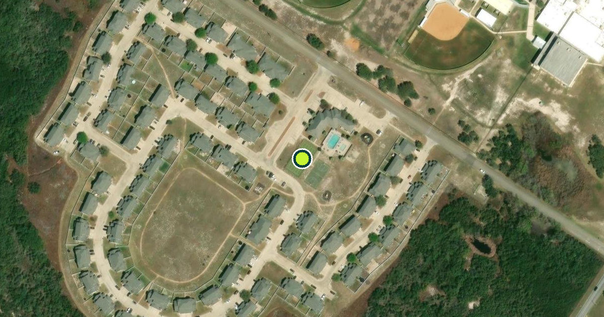 Satellite view of Aransas Pass Pickleball Courts