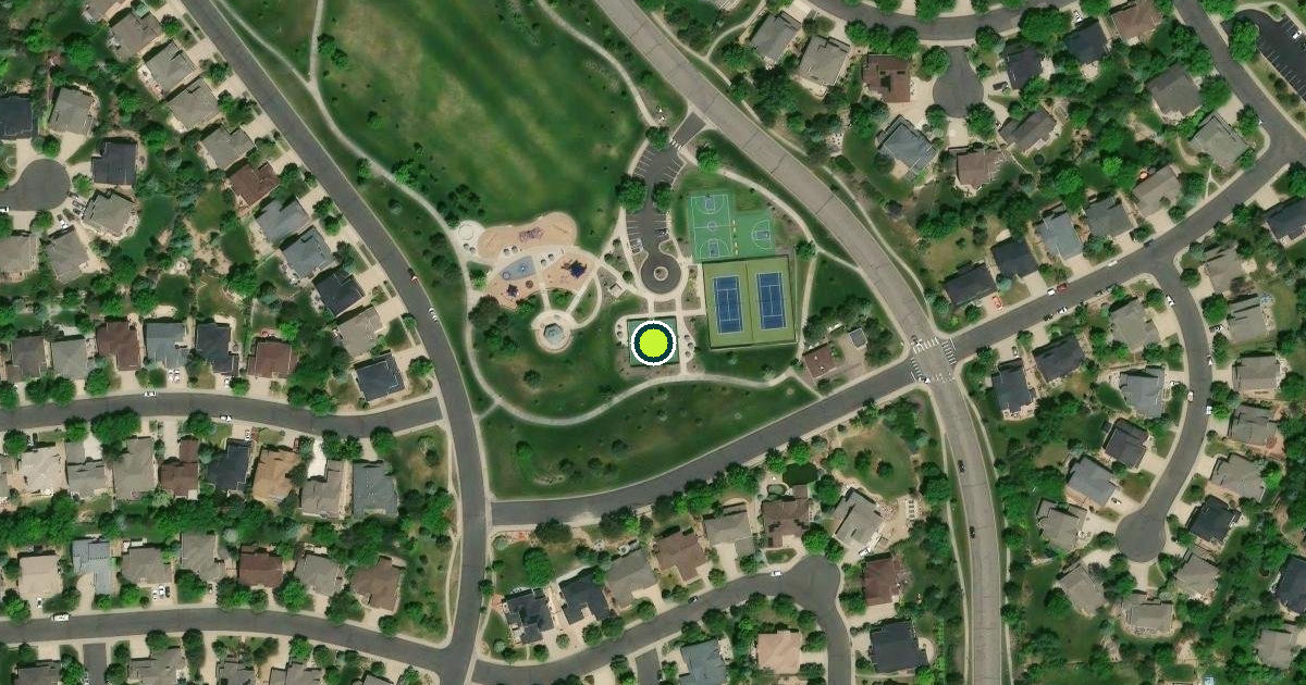 Satellite view of Arapahoe County Pickleball Courts