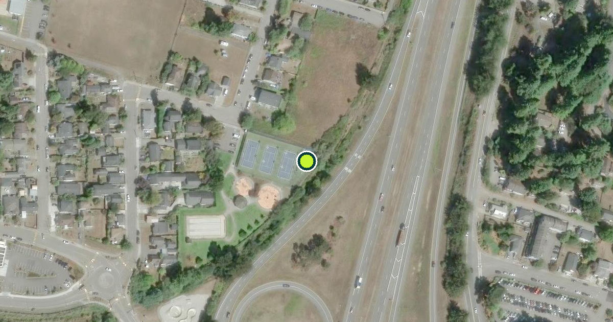Satellite view of Arcata Pickleball Courts