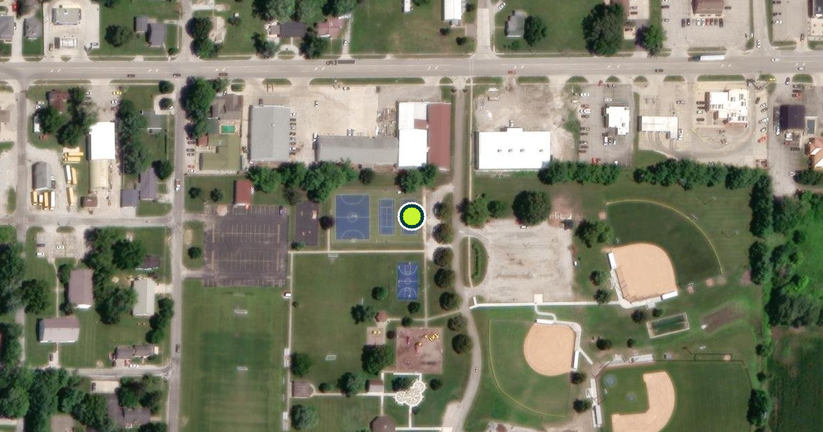 Satellite view of Arcola Pickleball Courts