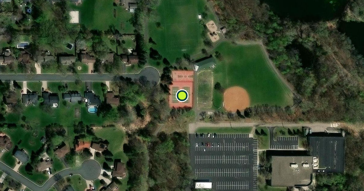 Satellite view of Arden Hills Pickleball Courts