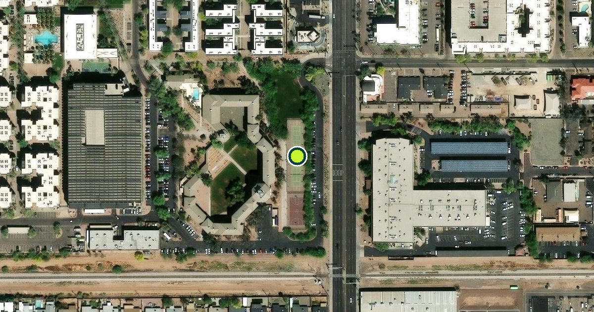 Satellite view of Arizona State University Pickleball Courts