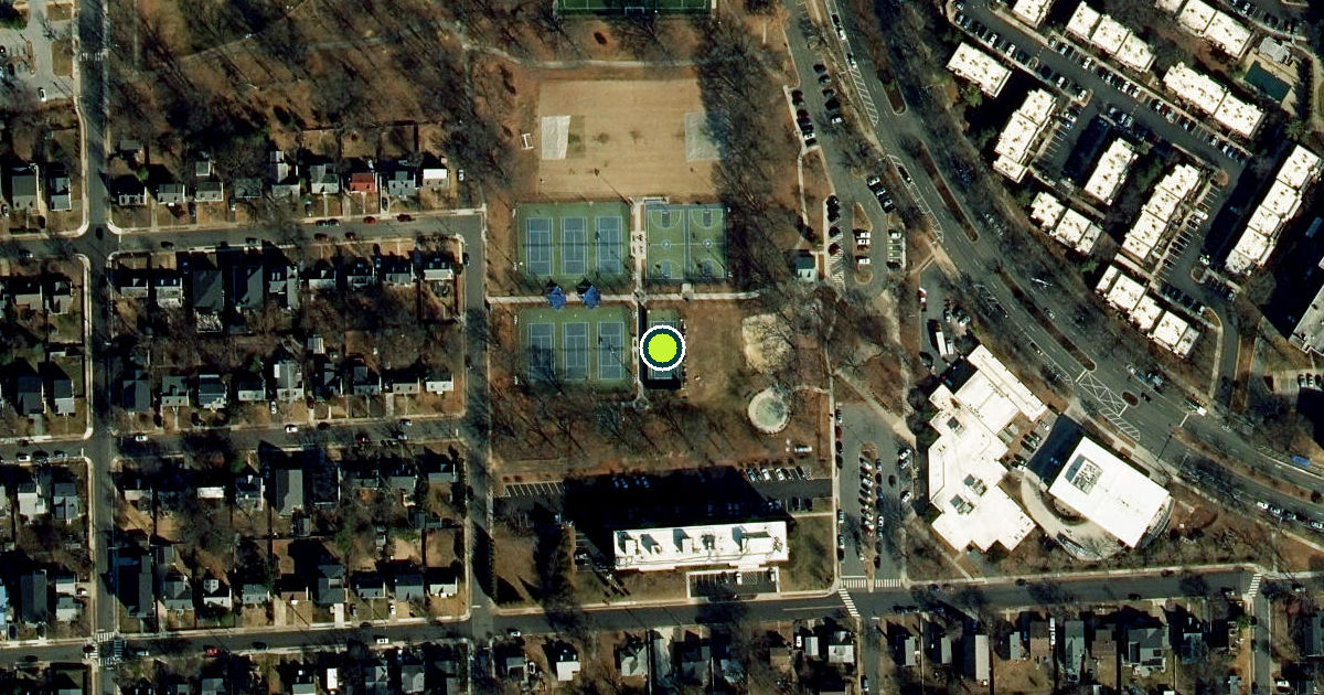 Satellite view of Arlington County Pickleball Courts