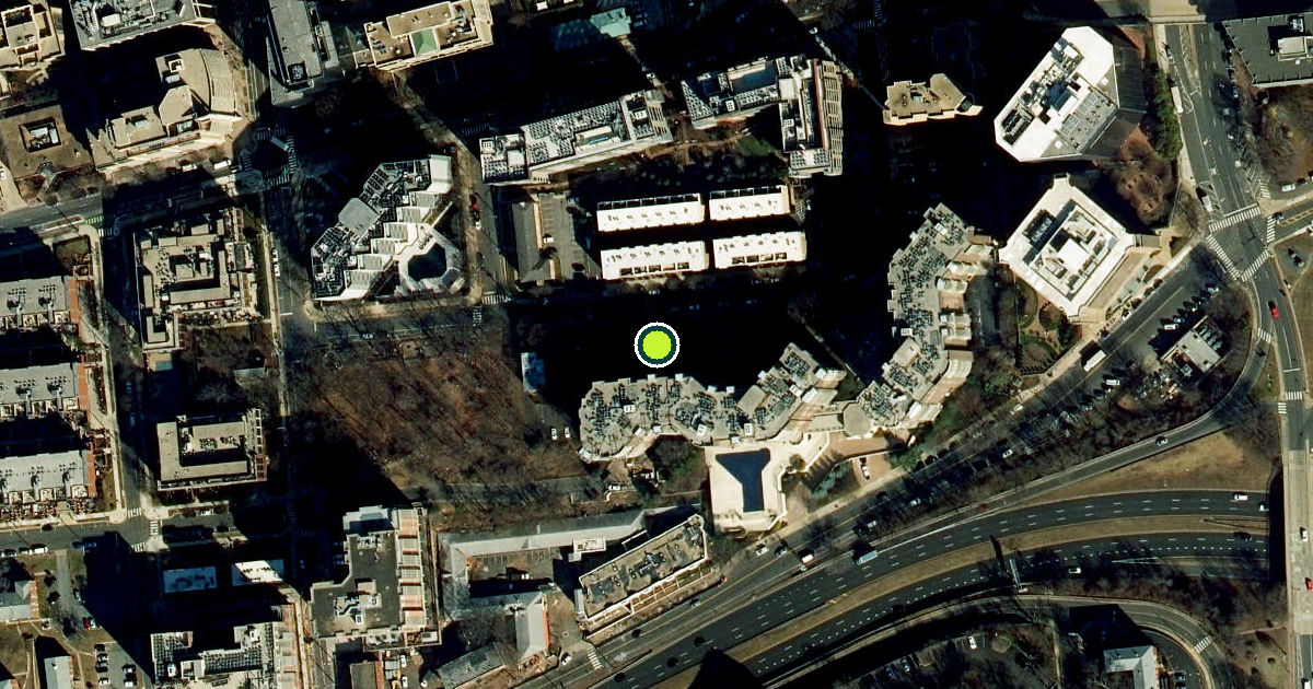 Satellite view of Arlington County Pickleball Courts