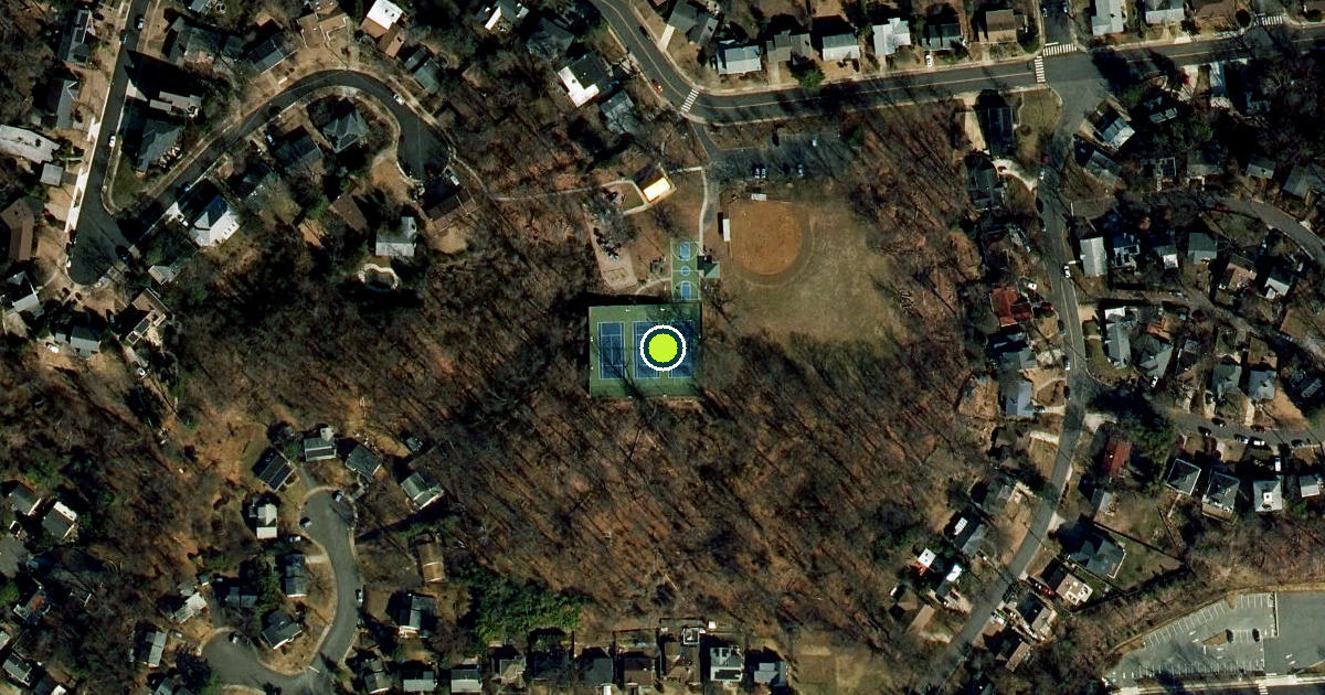 Satellite view of Arlington County Pickleball Courts