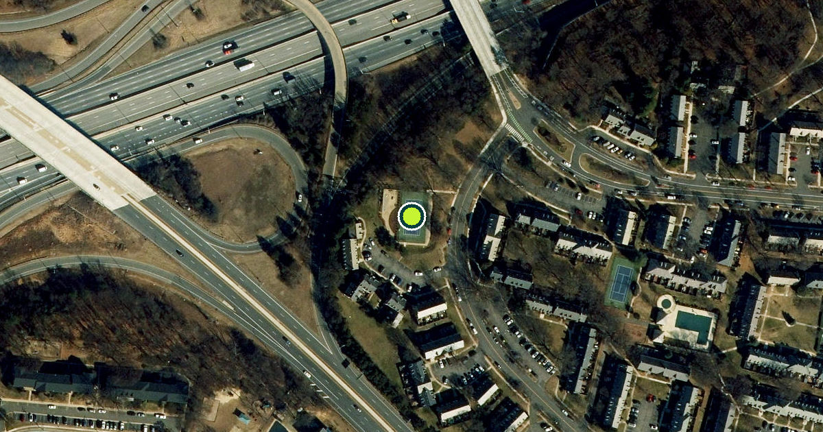 Satellite view of Arlington County Pickleball Courts