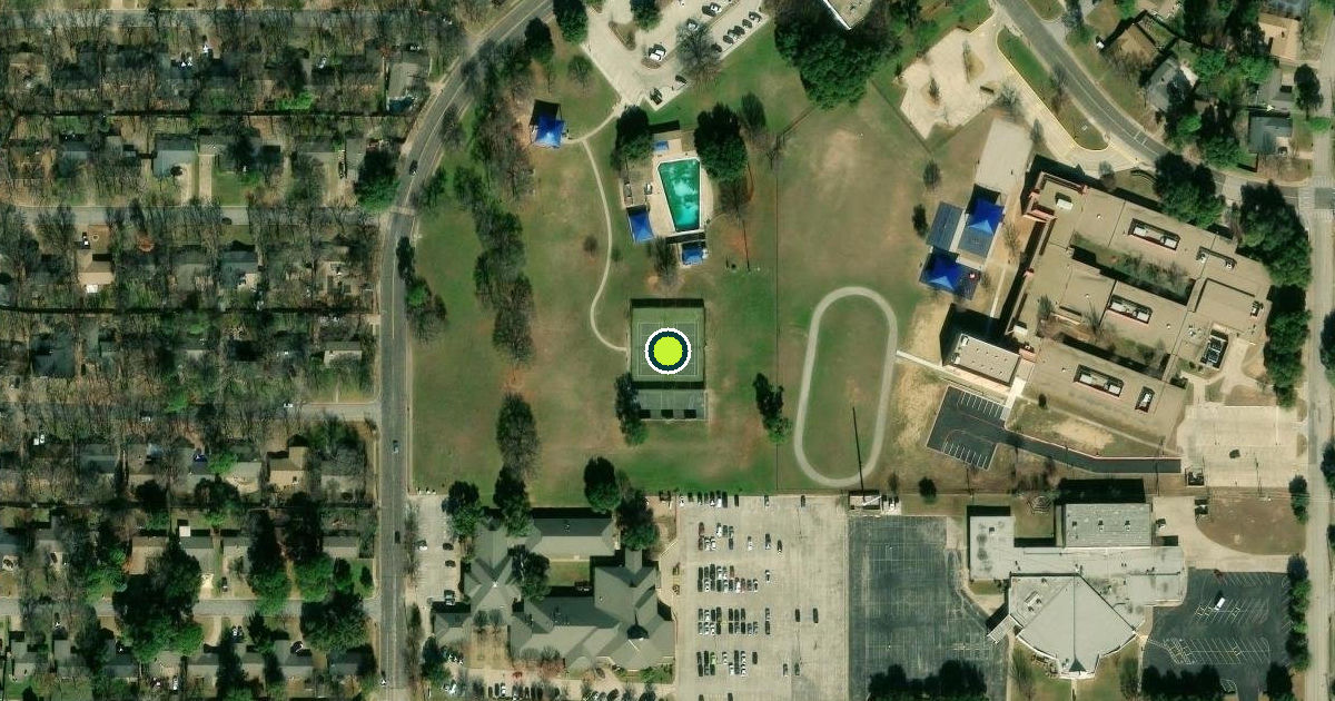 Satellite view of Arlington Pickleball Courts