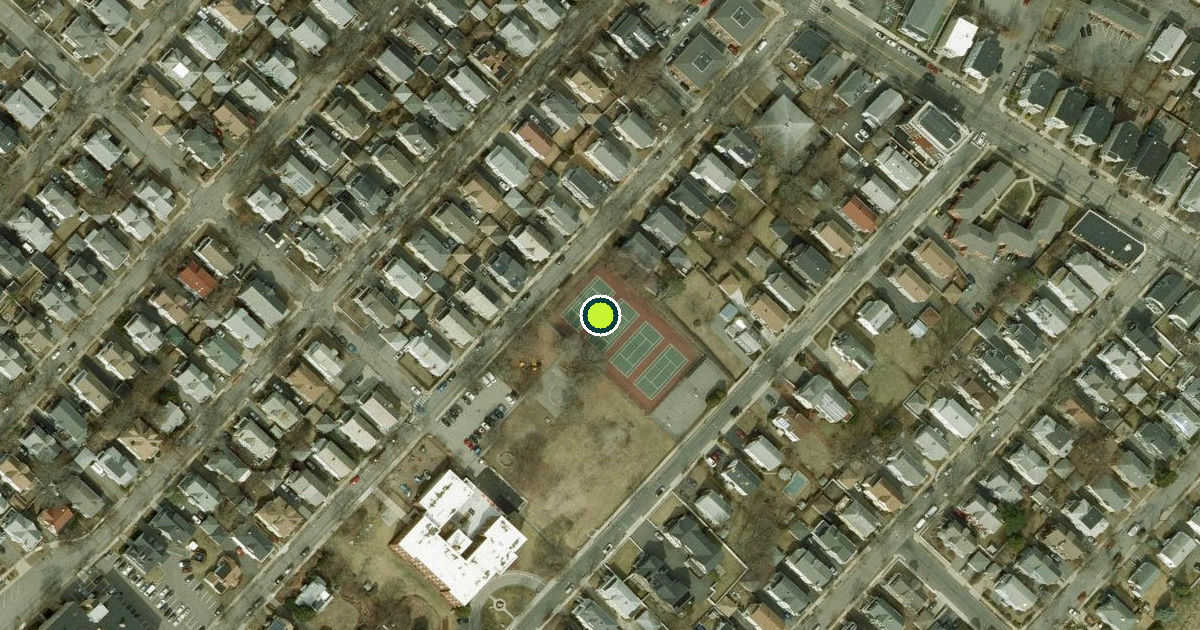 Satellite view of Arlington Pickleball Courts