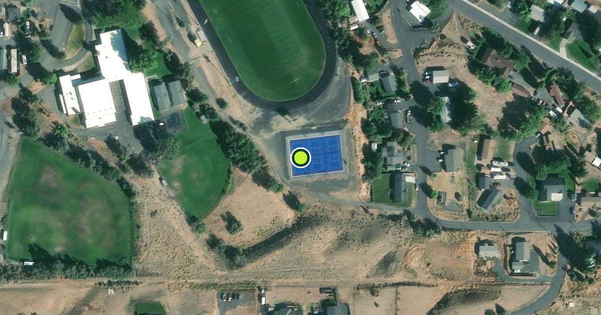 Satellite view of Arlington Pickleball Courts