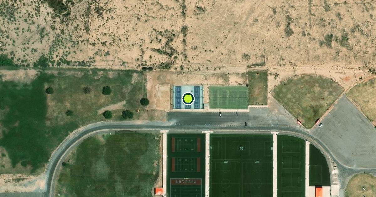 Satellite view of Artesia Pickleball Courts