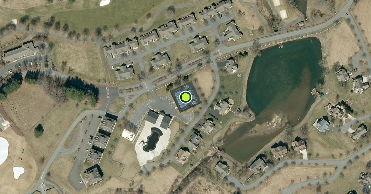 Satellite view of Ashe County Pickleball Courts