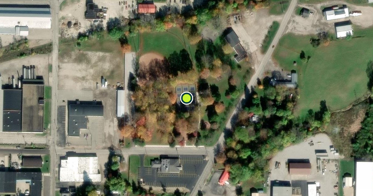 Satellite view of Ashland Pickleball Courts