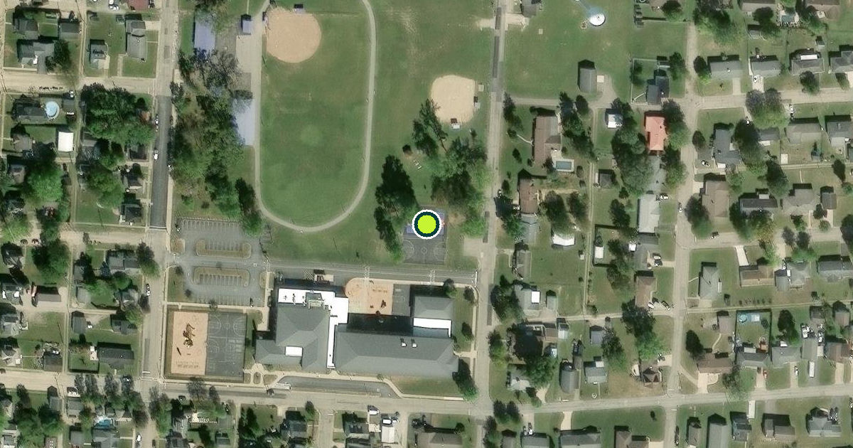 Satellite view of Ashville Pickleball Courts