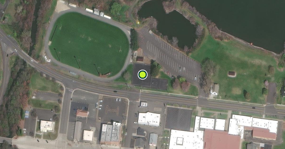 Satellite view of Asotin Pickleball Courts