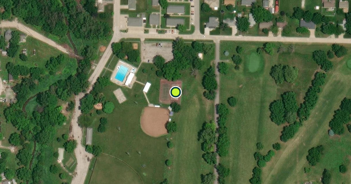 Satellite view of Atchison County Pickleball Courts