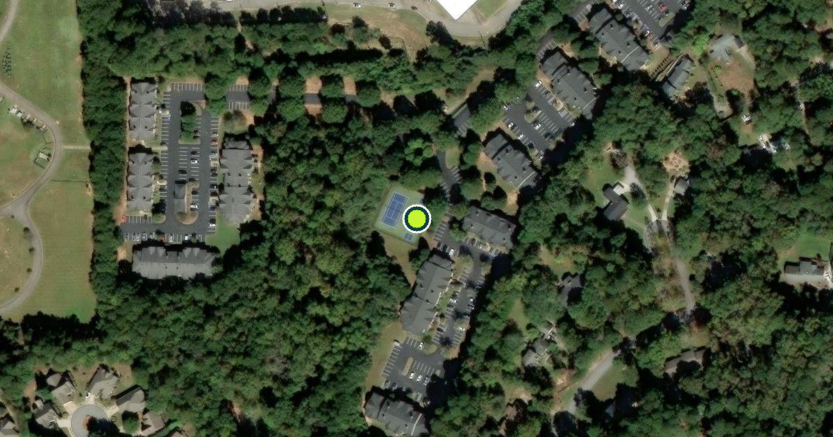 Satellite view of Athens Pickleball Courts