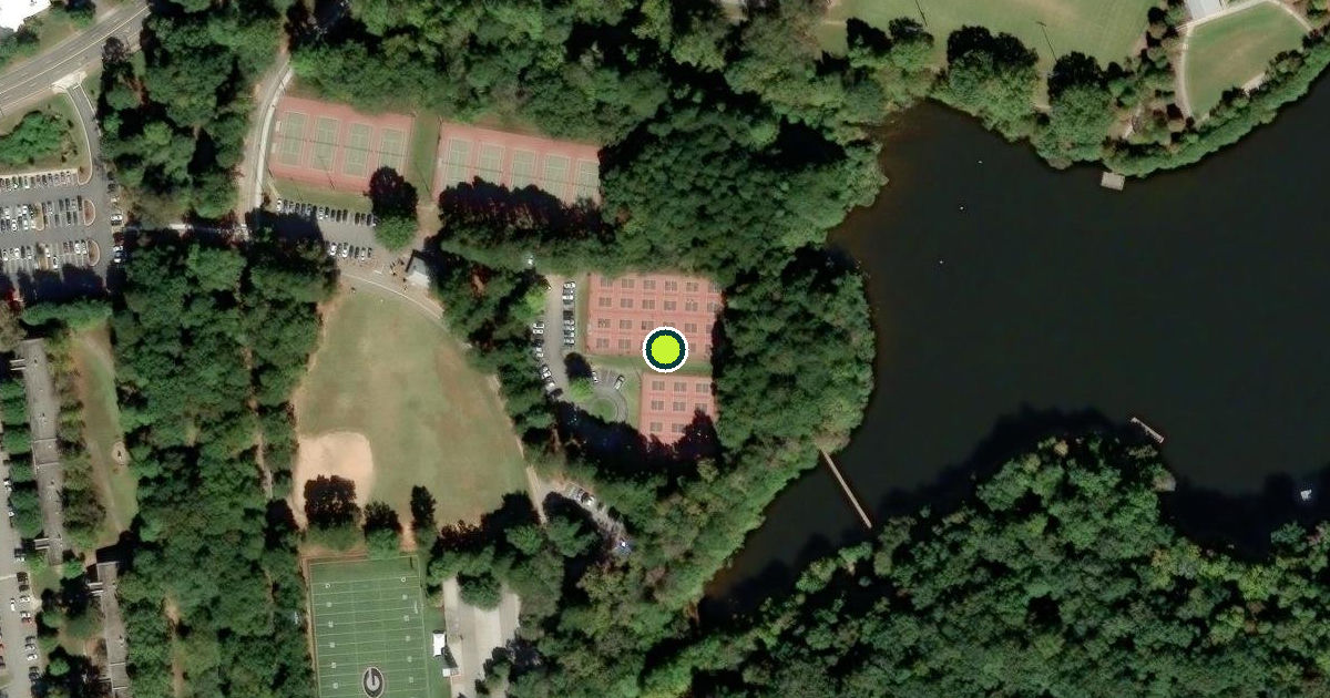 Satellite view of Athens Pickleball Courts