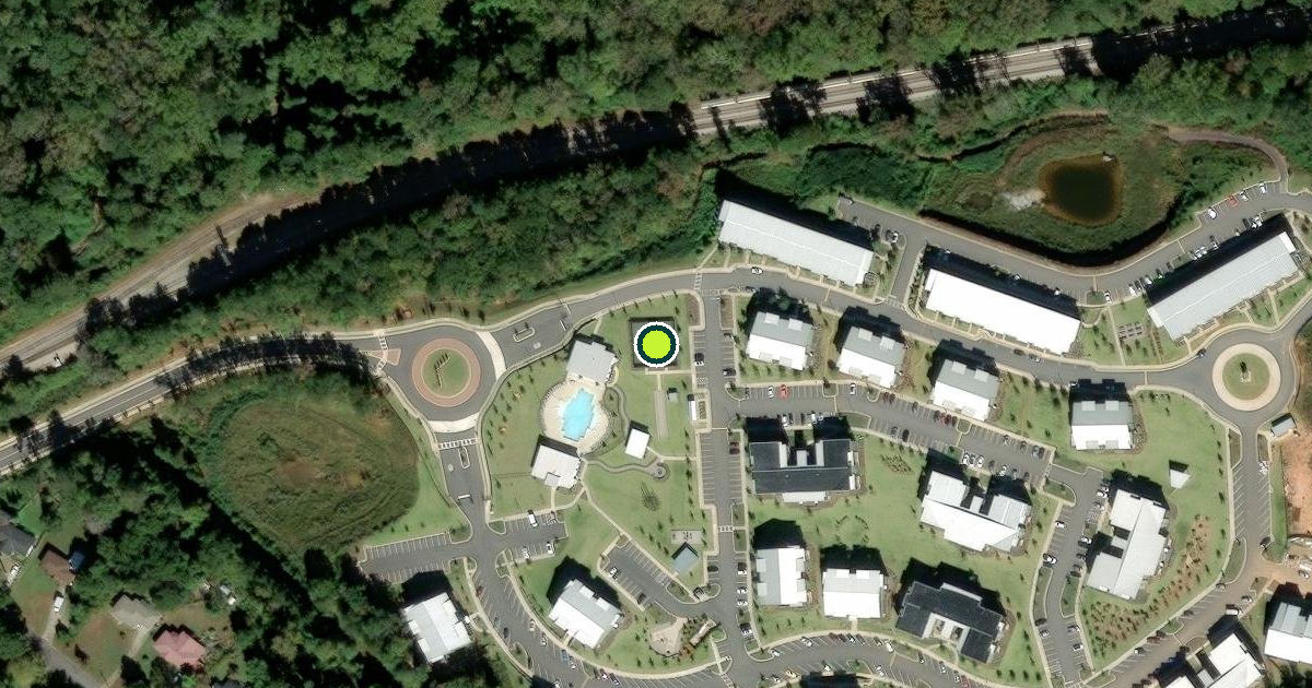Satellite view of Athens Pickleball Courts