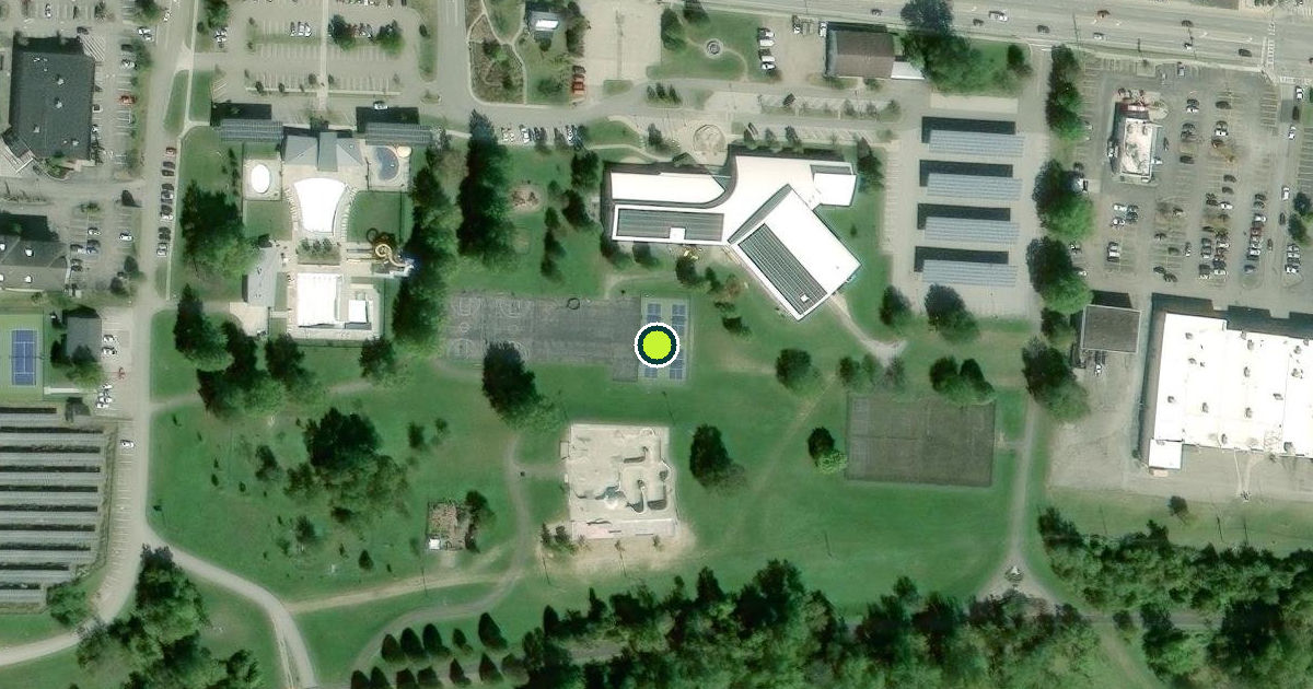 Satellite view of Athens Pickleball Courts