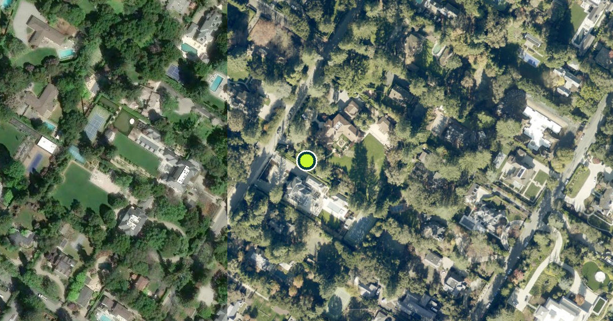 Satellite view of Atherton Pickleball Courts