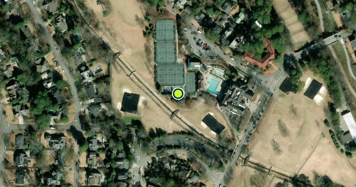 Satellite view of Atlanta Pickleball Courts