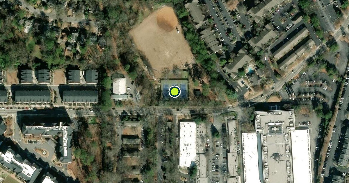 Satellite view of Atlanta Pickleball Courts