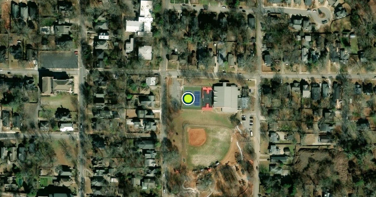 Satellite view of Atlanta Pickleball Courts