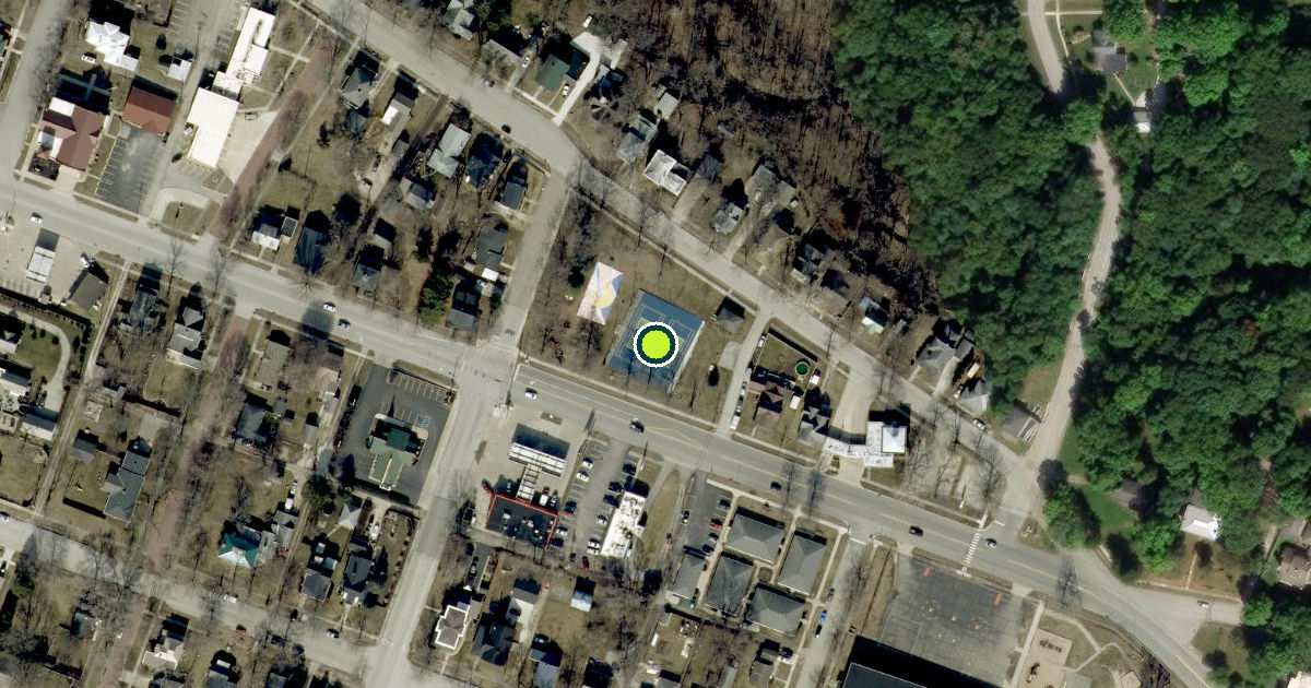 Satellite view of Attica Pickleball Courts