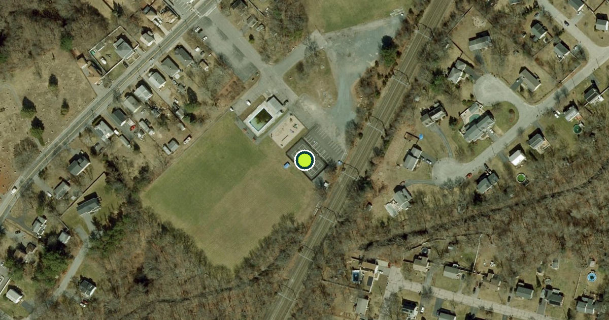 Satellite view of Attleboro Pickleball Courts