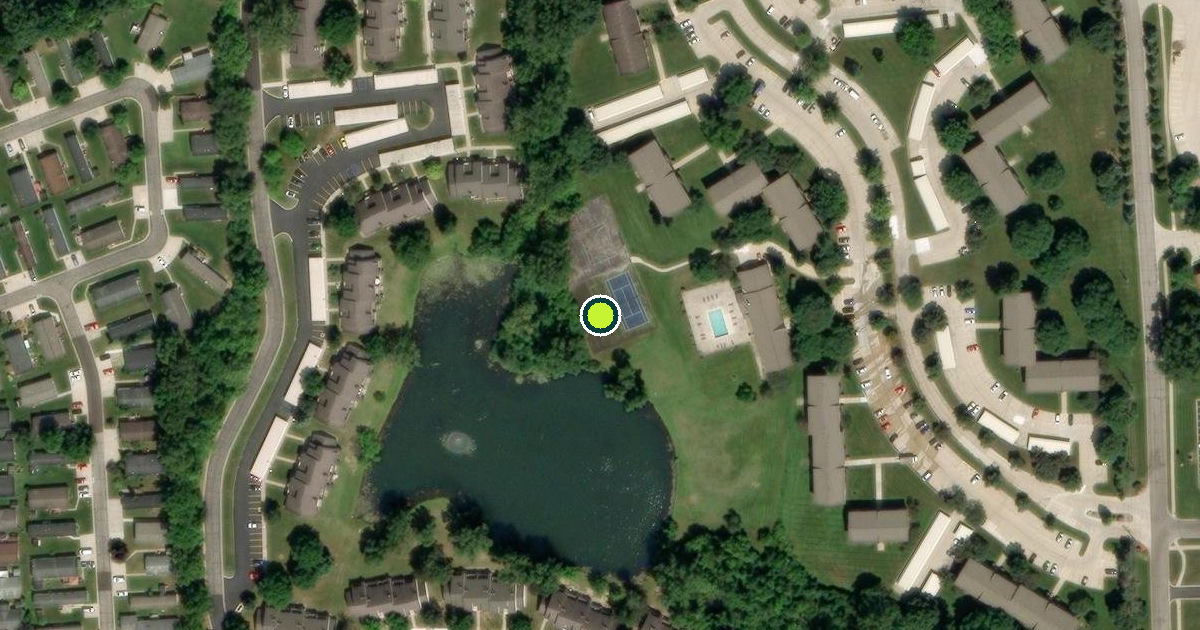 Satellite view of Auburn Hills Pickleball Courts