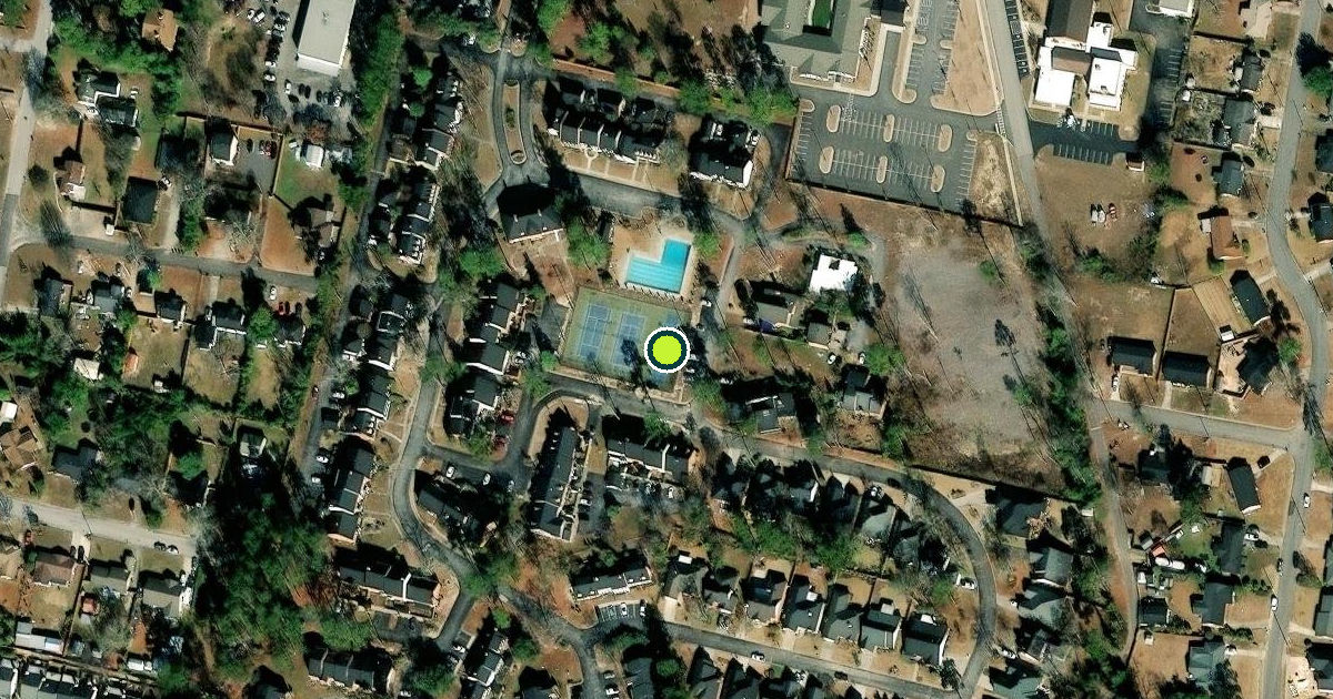 Satellite view of Augusta Pickleball Courts