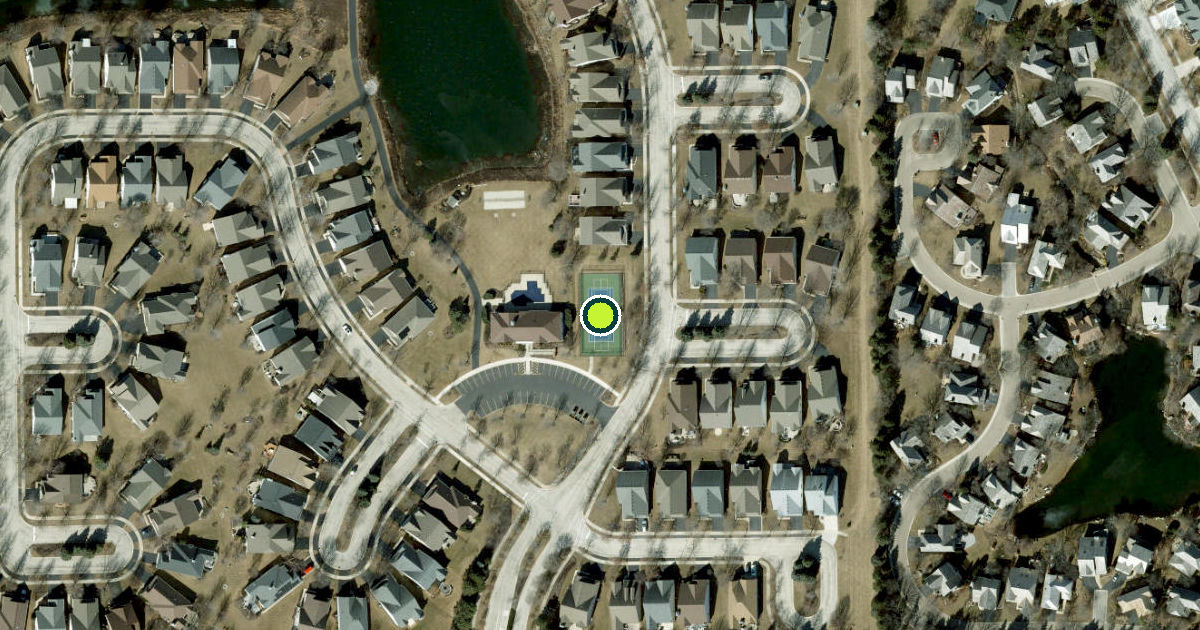 Satellite view of Aurora Pickleball Courts