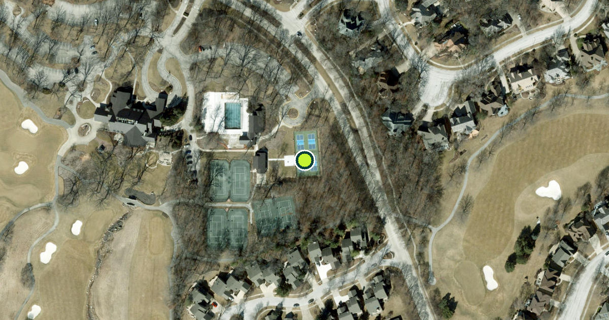 Satellite view of Aurora Pickleball Courts